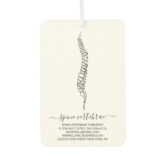 Chiropractic Service Chiro Chiropractor Autolufterfrischer (Vorderseite)