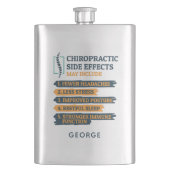 Chiropractic Side Effects Gag Flachmann (Vorderseite)