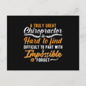 Chiropractic Spine Chiro Truly Great Chiropractor Postkarte (Vorderseite)