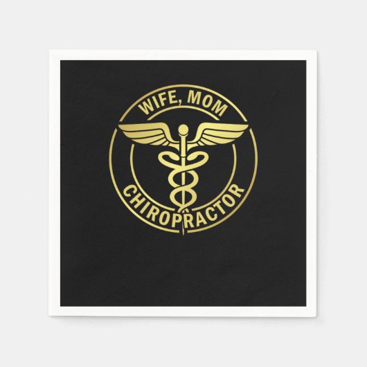 Chiropractic Spine Doctor Physical Therapist Gift Serviette (Vorderseite)
