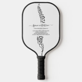 Chiropractic Spine Logo Pickleball Schläger
