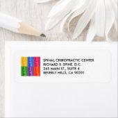 Chiropractic Spine Pop Art Labels (Insitu)