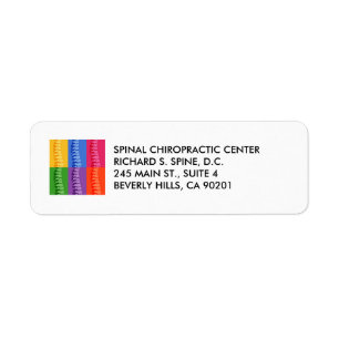 Chiropractic Spine Pop Art Labels