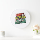 Chiropractic Stress Relief Back Adjustment Gift Große Wanduhr (Zuhause)