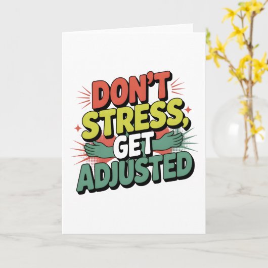 Chiropractic Stress Relief Back Adjustment Gift Karte (Gelbe Blume)