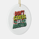Chiropractic Stress Relief Back Adjustment Gift Keramik Ornament (Rechts)