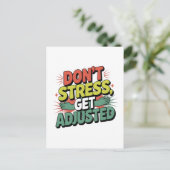 Chiropractic Stress Relief Back Adjustment Gift Postkarte (Stehend Vorderseite)