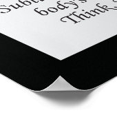 Chiropractic Subluxation Zitat Poster (Ecke)