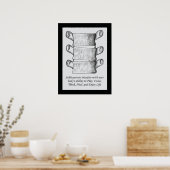 Chiropractic Subluxation Zitat Poster (Küche)