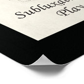 Chiropractic Subluxation Zitat Poster (Ecke)