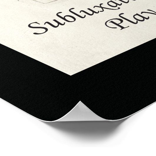 Chiropractic Subluxation Zitat Poster (Ecke)