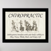 Chiropractic Subluxation Zitat Poster (Vorne)