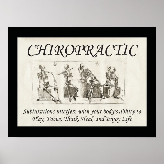 Chiropractic Subluxation Zitat Poster (Vorne)