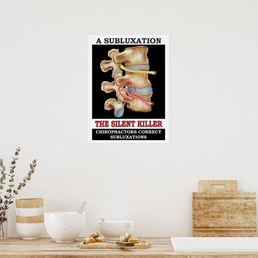 Chiropractic Vertebral Subluxation Poster (Küche)