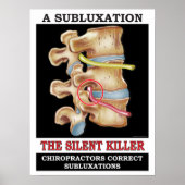 Chiropractic Vertebral Subluxation Poster (Vorne)