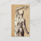 Chiropractic Vintage Human Anatomy Chiropractor Visitenkarte (Vorderseite)