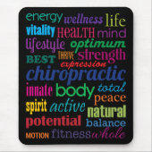 Chiropractic Word Collage Mousepad (Vorne)