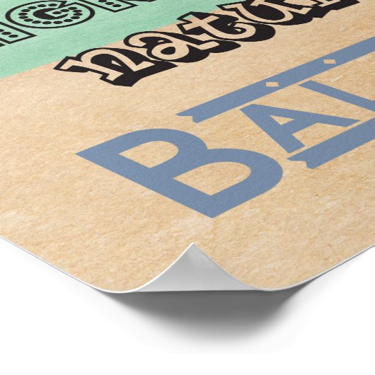 Chiropractic Words Office Poster (Ecke)