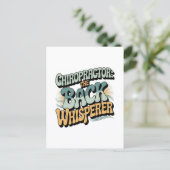 Chiropractor Back Whisperer Gift Idea Postkarte (Stehend Vorderseite)