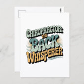 Chiropractor Back Whisperer Gift Idea Postkarte (Vorne/Hinten)