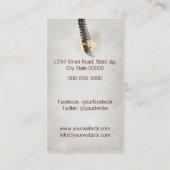 Chiropractor Business Card Visitenkarte (Rückseite)