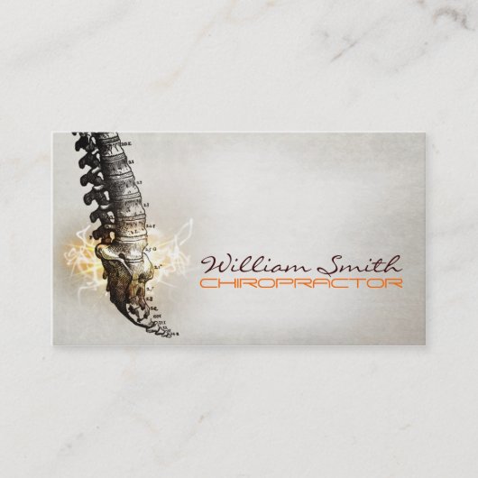 Chiropractor Business Card Visitenkarte (Vorderseite)