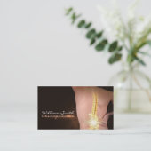 Chiropractor Business Card Visitenkarte (Stehend Vorderseite)