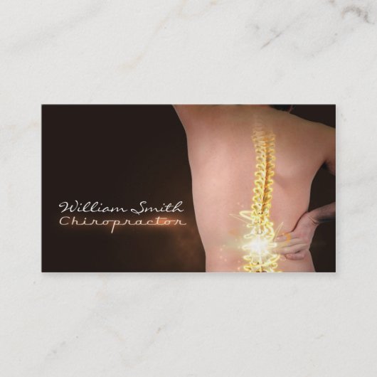 Chiropractor Business Card Visitenkarte (Vorderseite)