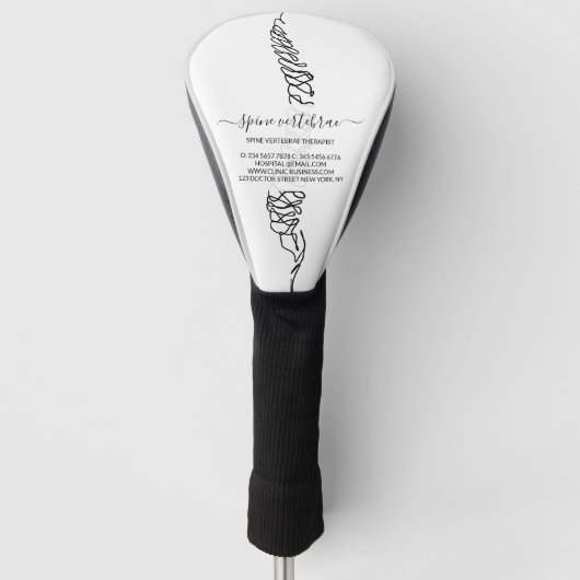 Chiropractor Chiropractic Spine Adjust Therapist Golf Headcover (Vorderseite)
