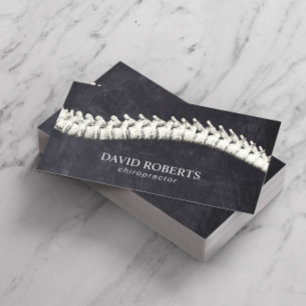 Chiropractor Chiropractic Spine Therapy Chalkboard Visitenkarte