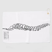 Chiropractor Chiropractic Spine Wellness Chiro Golfhandtuch (Horizontal)