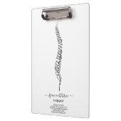 Chiropractor Licensed Massage Therapist Doctor Klemmbrett (Links)