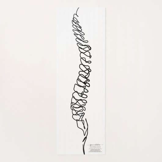 Chiropractor Massage Therapy Spine Yogamatte (Rückseite)