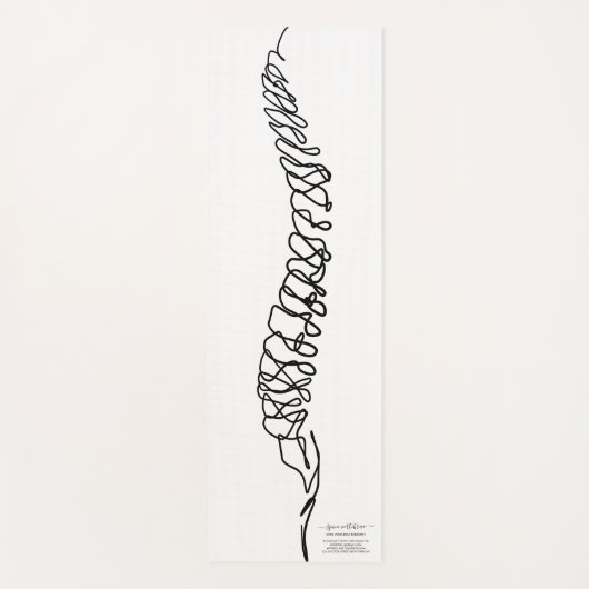 Chiropractor Massage Therapy Spine Yogamatte (Vorderseite)