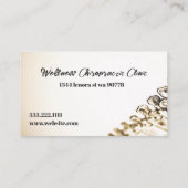 Chiropractor visitenkarte (Rückseite)