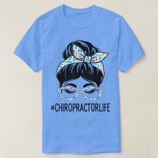 Chiropractor Week Appreciation Day Women Messy Bun T-Shirt (Design vorne)