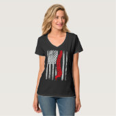 chiropractors USA Flag spines for chiropractic 1 T-Shirt (Vorderseite Vollansicht)