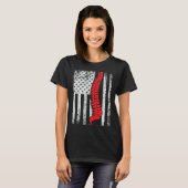 chiropractors USA Flag spines for chiropractic 1 T-Shirt (Vorne ganz)