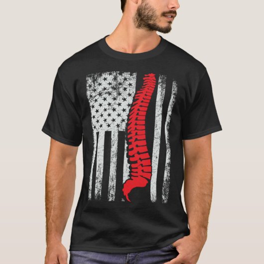 chiropractors USA Flag spines for chiropractic  1 T-Shirt (Vorderseite)