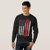 chiropractors USA Flag spines for chiropractic Sweatshirt (Vorne ganz)