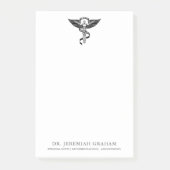 Chiropraktik-Büro-personalisiertes weißes und Post-it Klebezettel (Vorderseite)