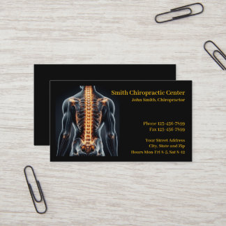 Chiropraktik Chiropraktik Klinik Geschäftskarte Visitenkarte