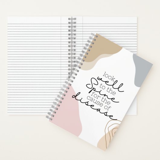 Chiropraktik, Chiropraktiker, Chiropraktiker Notizblock (Innen)