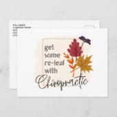 Chiropraktik, Chiropraktiker, Chiropraktiker Postkarte (Vorne/Hinten)