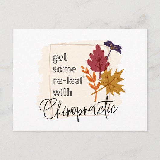 Chiropraktik, Chiropraktiker, Chiropraktiker Postkarte (Vorderseite)