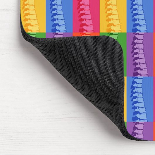 Chiropraktik-Dorn-Pop-Kunst Mousepad (Ecke)