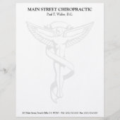 Chiropraktik-Emblem-Briefkopf Briefbogen (Vorderseite)
