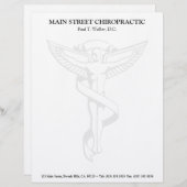 Chiropraktik-Emblem-Briefkopf Briefbogen (Vorne/Hinten)