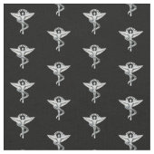 Chiropraktik-Emblem-Gewebe Stoff (Nahaufnahme)