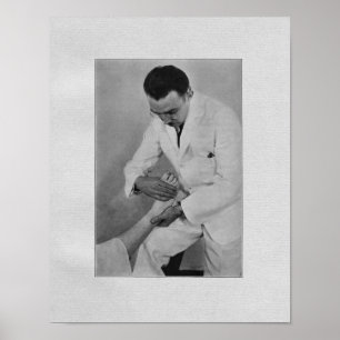 Chiropraktik-Extremitäts-Anpassungs-Vintager Druck Poster